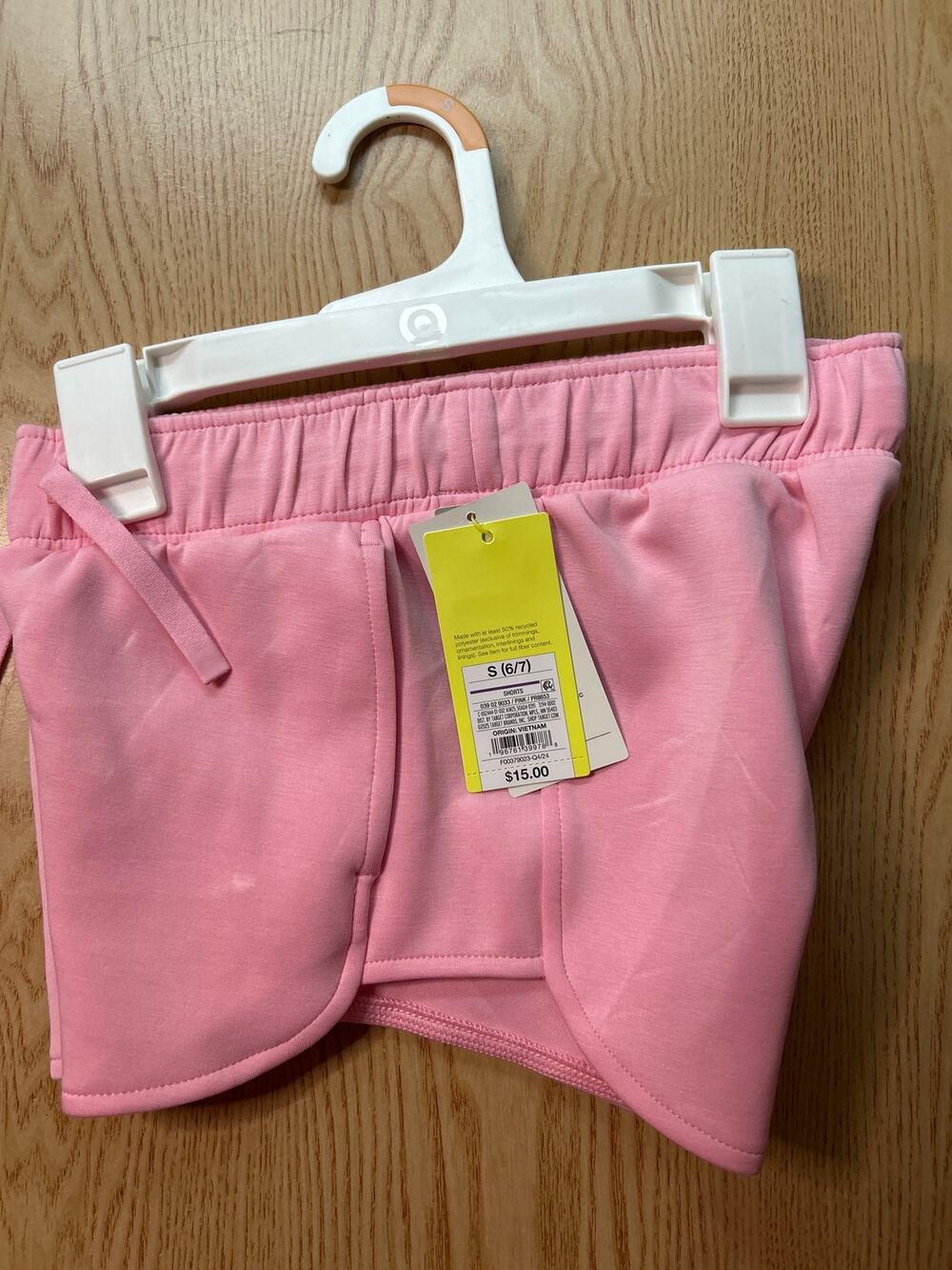 New Girls All in Motion Airy Luxe Ulta Soft Shorts Mid Rise Pockets Small 6/7